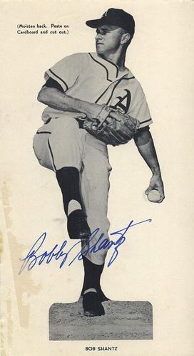 1954 Philadelphia Athletics Stickers #NNO Bob Shantz Front