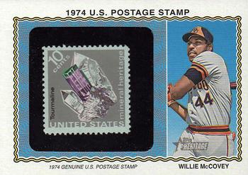2023 Topps Heritage - 1974 U.S. Postage Stamp Relics #74PS-WMY Willie McCovey Front