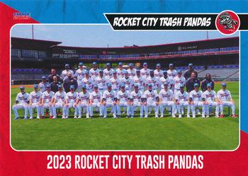 2023 Choice Rocket City Trash Pandas #NNO Team Card / Checklist Front