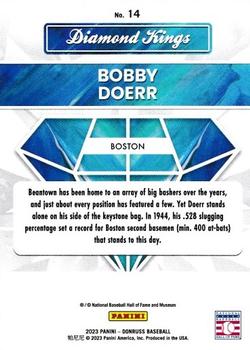 2023 Donruss - Holo Blue #14 Bobby Doerr Back