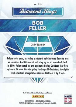 2023 Donruss - Holo Blue #16 Bob Feller Back