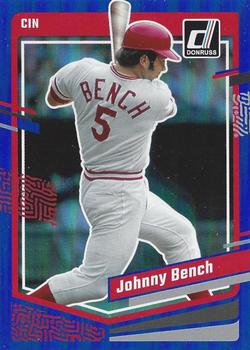 2023 Donruss - Holo Blue #175 Johnny Bench Front