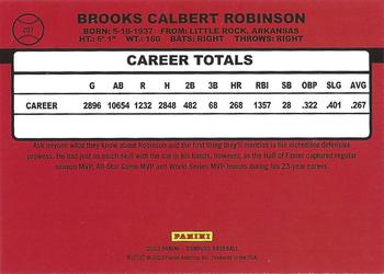 2023 Donruss - Holo Blue #257 Brooks Robinson Back