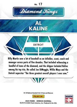2023 Donruss - Holo Carolina Blue #17 Al Kaline Back