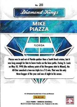 2023 Donruss - Holo Carolina Blue #20 Mike Piazza Back