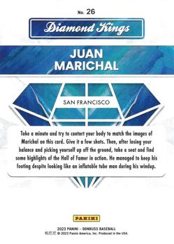 2023 Donruss - Holo Carolina Blue #26 Juan Marichal Back