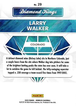 2023 Donruss - Holo Carolina Blue #29 Larry Walker Back