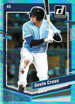2023 Donruss - Holo Carolina Blue #102 Gavin Cross Front