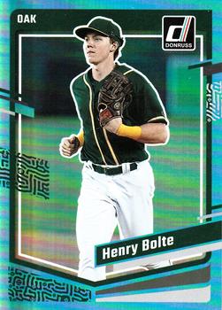 2023 Donruss - Holo Carolina Blue #140 Henry Bolte Front