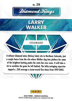 2023 Donruss - Holo Orange #29 Larry Walker Back