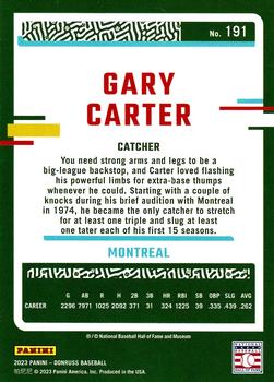 2023 Donruss - Holo Orange #191 Gary Carter Back
