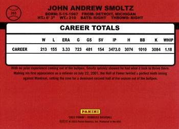 2023 Donruss - Holo Orange #265 John Smoltz Back