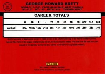 2023 Donruss - Holo Orange #284 George Brett Back