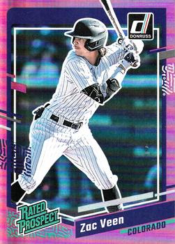 2023 Donruss - Holo Pink #46 Zac Veen Front