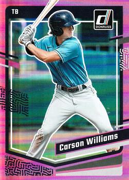 2023 Donruss - Holo Pink #115 Carson Williams Front