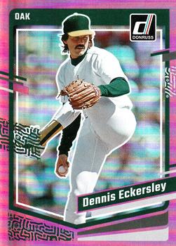 2023 Donruss - Holo Pink #158 Dennis Eckersley Front