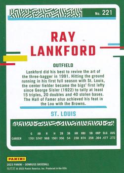 2023 Donruss - Holo Pink #221 Ray Lankford Back