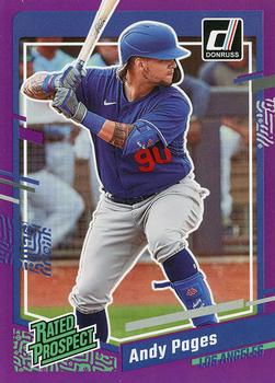 2023 Donruss - Holo Purple #38 Andy Pages Front