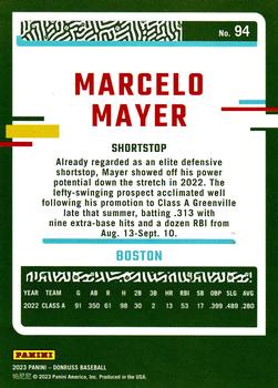 2023 Donruss - Holo Purple #94 Marcelo Mayer Back