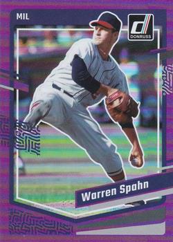 2023 Donruss - Holo Purple #237 Warren Spahn Front