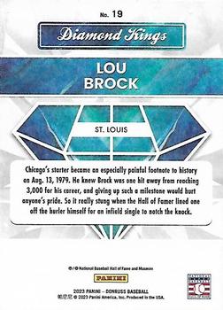 2023 Donruss - Independence Day #19 Lou Brock Back