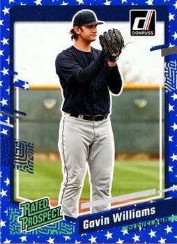 2023 Donruss - Independence Day #32 Gavin Williams Front