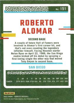 2023 Donruss - Independence Day #151 Roberto Alomar Back