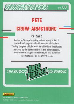 2023 Donruss - Liberty #60 Pete Crow-Armstrong Back