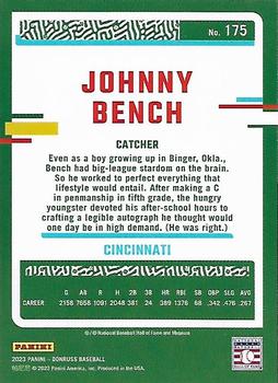 2023 Donruss - Liberty #175 Johnny Bench Back