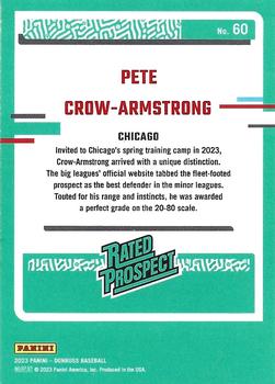 2023 Donruss - Yellow #60 Pete Crow-Armstrong Back