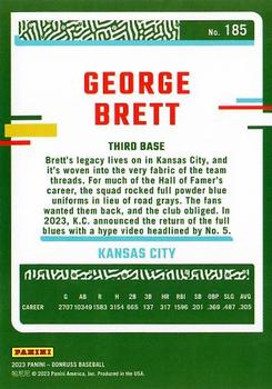 2023 Donruss - Yellow #185 George Brett Back