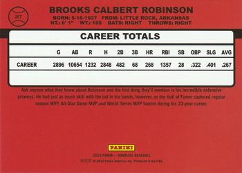 2023 Donruss - Yellow #257 Brooks Robinson Back