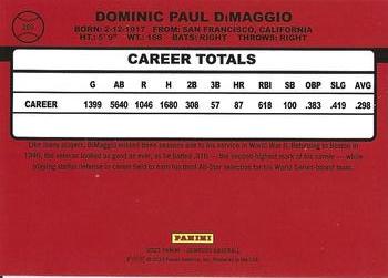 2023 Donruss - Yellow #280 Dom DiMaggio Back