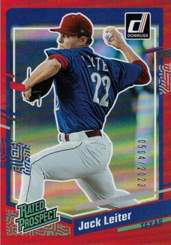 2023 Donruss - Holo Red #51 Jack Leiter Front