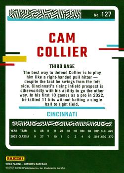2023 Donruss - Holo Red #127 Cam Collier Back