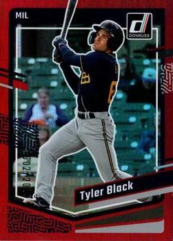 2023 Donruss - Holo Red #136 Tyler Black Front