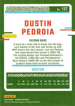 2023 Donruss - Holo Red #157 Dustin Pedroia Back