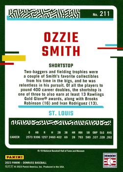2023 Donruss - Holo Red #211 Ozzie Smith Back