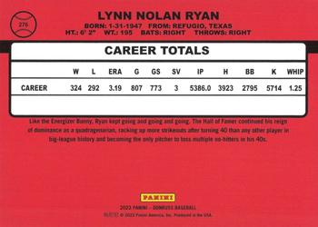 2023 Donruss - Holo Red #276 Nolan Ryan Back