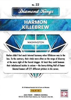 2023 Donruss - Career Stat Line #22 Harmon Killebrew Back