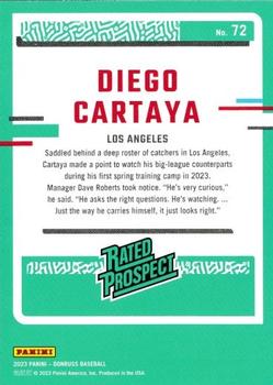 2023 Donruss - Career Stat Line #72 Diego Cartaya Back