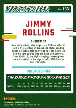 2023 Donruss - Career Stat Line #133 Jimmy Rollins Back