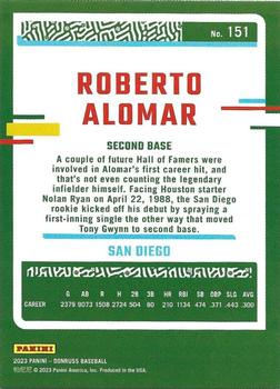 2023 Donruss - Career Stat Line #151 Roberto Alomar Back