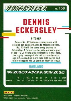 2023 Donruss - Career Stat Line #158 Dennis Eckersley Back