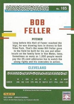 2023 Donruss - Career Stat Line #165 Bob Feller Back