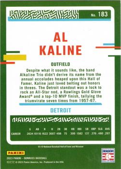 2023 Donruss - Career Stat Line #183 Al Kaline Back