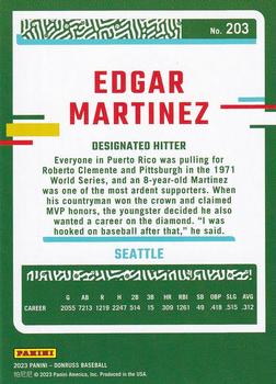 2023 Donruss - Career Stat Line #203 Edgar Martinez Back