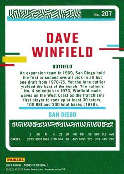 2023 Donruss - Career Stat Line #207 Dave Winfield Back