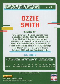 2023 Donruss - Career Stat Line #211 Ozzie Smith Back