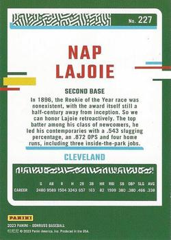 2023 Donruss - Career Stat Line #227 Nap Lajoie Back